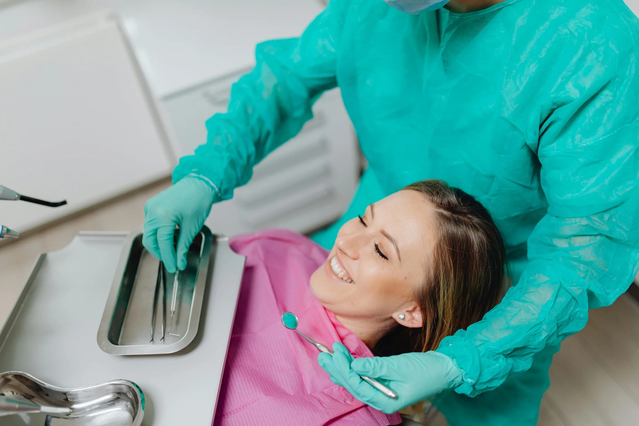 Paciente em atendimento odontológico